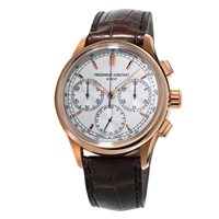 Armbanduhr Frederique Constant Herr Flyback Chronograph Manufacture in Vernickelt stahl roségold FC-760V4H4 - FC-760V4H4